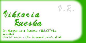 viktoria rucska business card